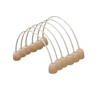 perfk 6 y portillos de Croquet con Base de Madera, para Mejorar Habilidades, Formas DIY, Juguete Deportivo Flexible para Parques, Juegos para