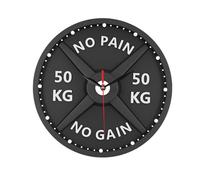 perfk Adorno de Reloj de Pared 3D, Reloj de Gimnasio Decorativo Creativo de 12 Pulgadas, para Gimnasio en casa, Culturismo, Entrenamiento, Levantamiento de