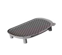 perfk Alfombrilla para Caja de para Mascotas, fácil de Limpiar, Desmontable, Lavable, con Pedal de rampa, Gris