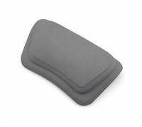 perfk Almohada Baño Ergonómica con Soporte para Cabeza y Espalda Cojín Impermeable Poliuretano Reposacabezas Acolchado para Bañera Estándar Acuado para Relajación en Casa, Gris Cemento