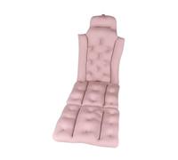 perfk Almohada de baño de cuerpo completo para bañera, accesorio de baño con respaldo y reposacabezas, cojín de bañera plegable para hombres y mujeres, Rosa