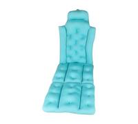 perfk Almohada de baño de cuerpo completo para bañera, accesorio de baño con respaldo y reposacabezas, cojín de bañera plegable para hombres y mujeres, Azul