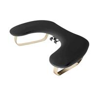 perfk Almohada de mano para manicura, mesa de manicura con soporte para teléfono, reposamuñecas y reposabrazos, ideal como regalo para técnicos de uñas, Negro