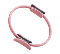 perfk Aro de Pilates Ejercitador Corporal Resistente Anillo Mango Ergonómico Material TPE PP Adecuado para Fortalecimiento Muscular Gimnasio Entrenamie, Rosa