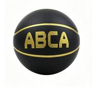 perfk Balón de Entrenamiento Infantil Pelota de Baloncesto Silenciosa Espuma PU Ligera Tacto Suave Simulación 1 1 Canales Impresos Adecuado para Práctica en, 耀眼黑, 5号篮球【10岁以下】