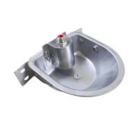 perfk Bebedero automático de Acero Inoxidable para ovejas, Perros, terneros y Animales de Granja, con Orificio de