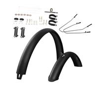 perfk Bicicleta Guardabarros Montaña Guardabarros Bicicleta Delantera Trasera Cubrefangos Rueda Protección Material PP Resistente Adecuado para Ciclistas Y, 29 Inch Black Brace
