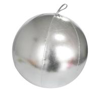 perfk Bola Inflable navideña, Bola de Navidad, decoración para jardín al Aire Libre, Globo Gigante para Fiesta de Invierno, Festival, césped, Porche, Plata