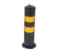 perfk Bolardo Accesorios para postes Protección Bolardo de estacionamiento de acero al carbono 20 '' H para intersecciones de carreteras en áreas sensibles