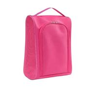 perfk Bolsa de Golf con Cremallera, de Tela Oxford, para Transportar Zapatos de Golf y Otros artículos Deportivos. Organizador para fútbol, Bolos, Rosa Roja