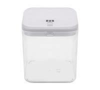 perfk Caja de almacenamiento con cerradura, caja de seguridad con cerradura, transparente, con contraseña, para teléfono, para el hogar, cocina y, Blanco