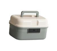 perfk Caja de almacenamiento con cerradura y combinación de código, caja de seguridad con cerradura para oficina, coche, almacenamiento de, hogar, Verde Claro