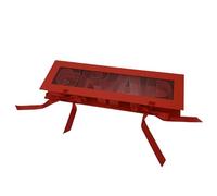 perfk Caja de flores vacía con forma de graduación, bolsa de embalaje para jabón, caja de regalo rectangular rellenable para celebraciones, Rojo