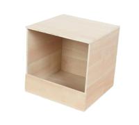 perfk Caja Nido para periquitos, Caja de cría de pájaros, comedero para pájaros, Nido de Madera para Loros, cacatúas, pinzones y agapornis, Pequeño