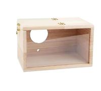 perfk Caja Nido para periquitos, Caja Nido de Pájaro, casa Colgante acrílica de Madera, casa Nido de Pájaro, Caja de apareamiento para pinzones, agapornis y, 15cmx15cmx29.5cm