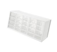 perfk Cajón de Almacenamiento apilable de gabinete de cajón con 20 Mini cajones Organizador de Escritorio Cajón de Escritorio para Joyas artesanales