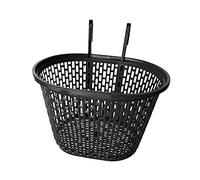 perfk Canasta de Bicicleta Infantil Plegable con Ganchos Desmontables Recambio Frontal para Bicicleta Adecuada para Picnic Familiar Y Paseos, Negro