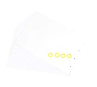 perfk Cartulina Papel Manualidades Papeles Decoración Pintor Accesorios Anillas de encuadernación Incluidas Set Cuaderno de dibujo en Cartulina, Blanco con 4 Anillos