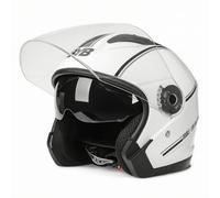 perfk Casco Conducción con Visera Exterior te y Visera Interior Ahumada con te Flexible para Circunferencias Cabeza entre 56 y 62 Centímetros Acuado para, color to 1