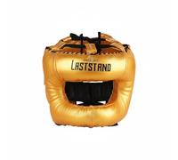 perfk Casco de de Entrenamiento para Boxeo con Protección de Cabeza y Nariz Estructura Resistente Material PU Adecuado para Uso Rutinas en Gimnasio, Dorado, S