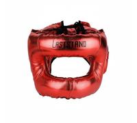 perfk Casco de de Entrenamiento para Boxeo con Protección de Cabeza y Nariz Estructura Resistente Material PU Adecuado para Uso Rutinas en Gimnasio, Rojo, L