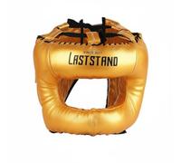 perfk Casco de de Entrenamiento para Boxeo con Protección de Cabeza y Nariz Estructura Resistente Material PU Adecuado para Uso Rutinas en Gimnasio, Dorado, L