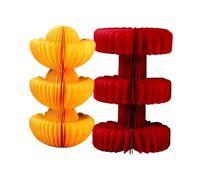 perfk Centro de Mesa de Panal de año Chino, Adorno de Mesa, Resistente año del Caballo 2026 para Suministros de Nochevieja para Fiestas en casa.