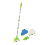 perfk Cepillo de Limpieza 2 en 1 para Baño con Mango Largo para Bañera Y Cocina.