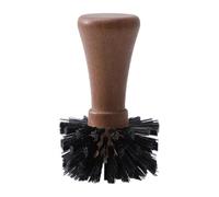 perfk Cepillo de limpieza para portafiltro de café, accesorio multifuncional, resistente, profesional y fácil de usar. Mango de madera.