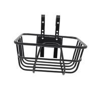 perfk Cesta de Bicicleta de Alambre Metálico, Cesta para La Rueda Delantera con Ganchos, Genérica, Resistente
