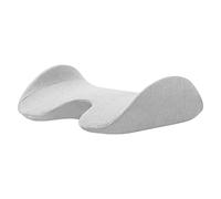 perfk Cojín de espuma viscoelástica, para la cinturo, duradero, funciones, relajante, vertebral, almohada para la parte, Gris claro