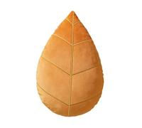 perfk Cojín Decorativo con Forma de Hoja, cómodo y Bonito, con estética cuidada, Ideal para decoración del hogar, para Cama, habitación, Orange L Embroidered