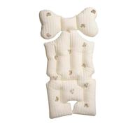 perfk Cojín para cochecito de bebé, forro para asiento de bebé, Universal, suave, transpirable, cómodo para cochecito, cochecito, coche, oso