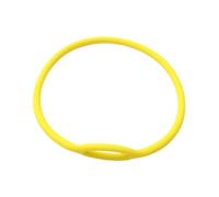 perfk Collar con regulador de Buceo, Collar con Boquilla para regulador, Soporte para Collar con regulador de Silicona para Buceo de 56 cm, Amarillo, 18 Cm