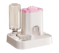 perfk Comedero automático y dispensador de Agua, Accesorio Multiusos, Bebedero portátil, autodispensador, Resistente, Suministros para Conejos, Rosa