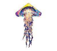 perfk Cometa Grande con diseño de Medusa de una línea (no incluida), fácil de Volar, Colorida, para niños y Adultos, para Parques, Patios, Deportes al