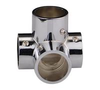 perfk Conector de tubo redondo resistente, fácil de montar y con herrajes de 1 pulgada y 25 mm para tendedero doméstico, 4 Maneras