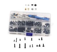 perfk Contenedor para Tornillos Organizador de Accesorios Compartimientos Variados con Llave de Rueda Herramientas Extra Adecuado para Reparación Manualidades Pasatiempos