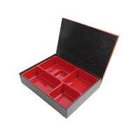 perfk Contenedor Resistente al Organizador de Almuerzos Japoneses Caja para Comida Dividida Bandeja Interior Resistente Apto para Llevar a la Escuela Oficina Paseo Día de Campo 30x24.5x6cm