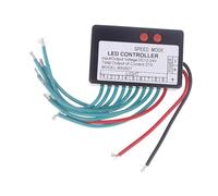 perfk Controlador de tira de luz LED RGB, reemplaza el letrero de caballo con flash de agua para accesorios de pantalla iluminada, 9 Canales