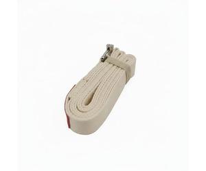 perfk Correa de Cinta de Estiramiento Banda de Ejercicio Soporte Deportivo con Hebilla Ajustable Poliéster Combinado Uso Conveniente Apropiado para Mujeres Principiantes Gimnasio Viaje, Beige, 3M