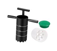 perfk Cortador de hoyos de golf portátil con mango desmontable, accesorio de entrenamiento de acero, excavador de hoyos, taza para greens de golf en el, 6 Inch Multi Hole