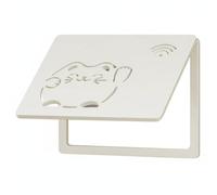 perfk Cubierta de Medidor Eléctrico Recubrimiento para Caja Protectora Montada en Pared Diseño Moderno Frente Inclinado Adecuada para Áreas Técnicas Mantenimiento Doméstico, 25x20cm, Lucky Cat