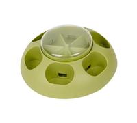 perfk Cuenco para Mascotas, Plato de Agua para Perros, Plato multifunción con Prensa para Perros pequeños y medianos, Cuenco de Agua para Perros Ligero y, Verde