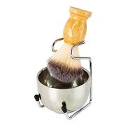 perfk de brochas de afeitar Kit de afeitado en húmedo, de Práctico tazón de jabón de afeitar de 2 capas premium