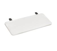 perfk Desk Extender Stelf Board Soporte de muñeca Soporte de la oficina en el hogar Plegable 50x20 cm Bandeja de extensión de escritorio Bande, Blanco