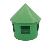 perfk Dispensador de alimentación de alimentación de Palomitas con Cubierta Backyard Sand Case Dispenser para Chook Hen Duck Cockatiel Parrot Pigeon