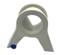 perfk Dispensador de cinta de enmascarar, compacto y práctico para el hogar, con cortador de cinta de pintor para ventanas, y baldosas, Blanco