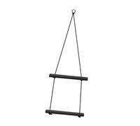 perfk Escalera Cuerda para Botes, Resistente, práctica y portátil, Color Negro, para facilitar el en Botes inflables, lanchas a Motor y, 2 Pasos