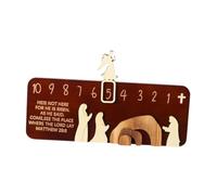 perfk Escena de resurrección de la Tumba de Pascua, Letrero de Mesa de Adorno de Regalo de Madera, decoración de la Mesa de Pascua para cafés de Oficina